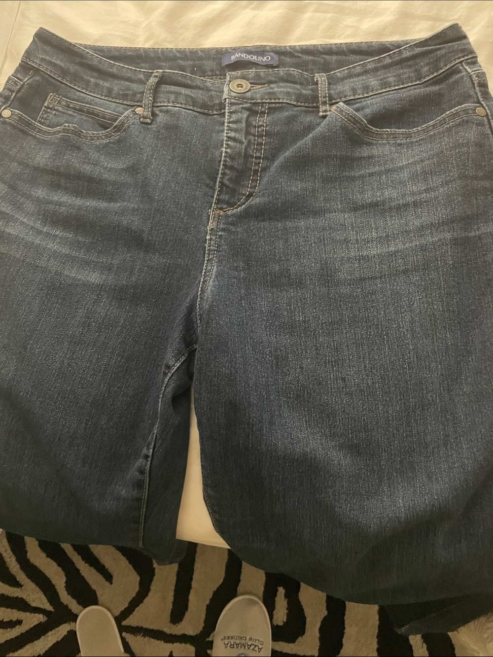 Bandolino Women's Boyfriend Jeans in Dark Indigo